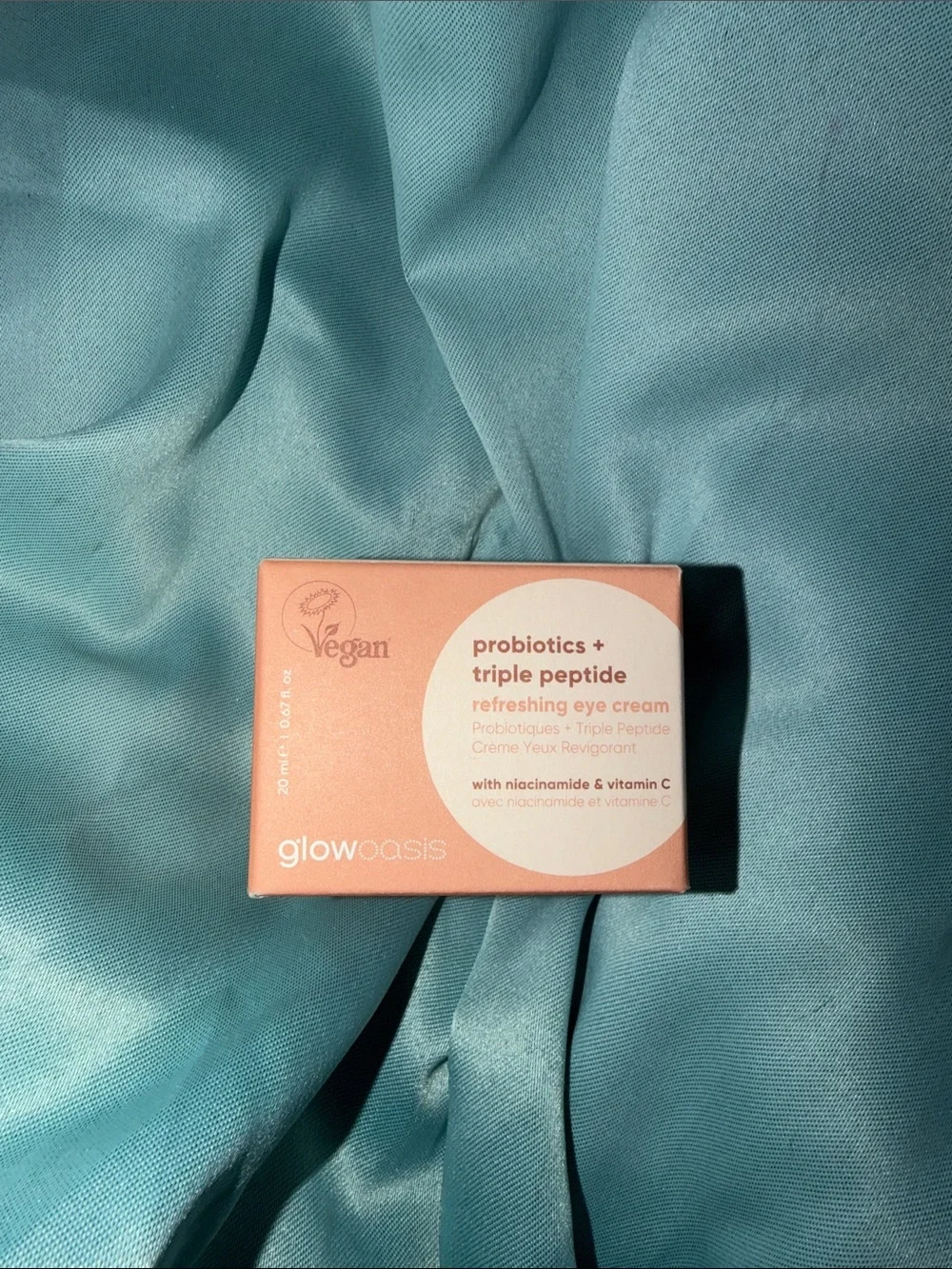 NEW Glow Oasis Probiotics + Triple Peptide Refreshing Eye Cream — Pink (0.67 Oz)